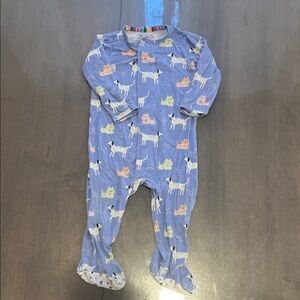 Magnetic Me Blue Animal Print Footie